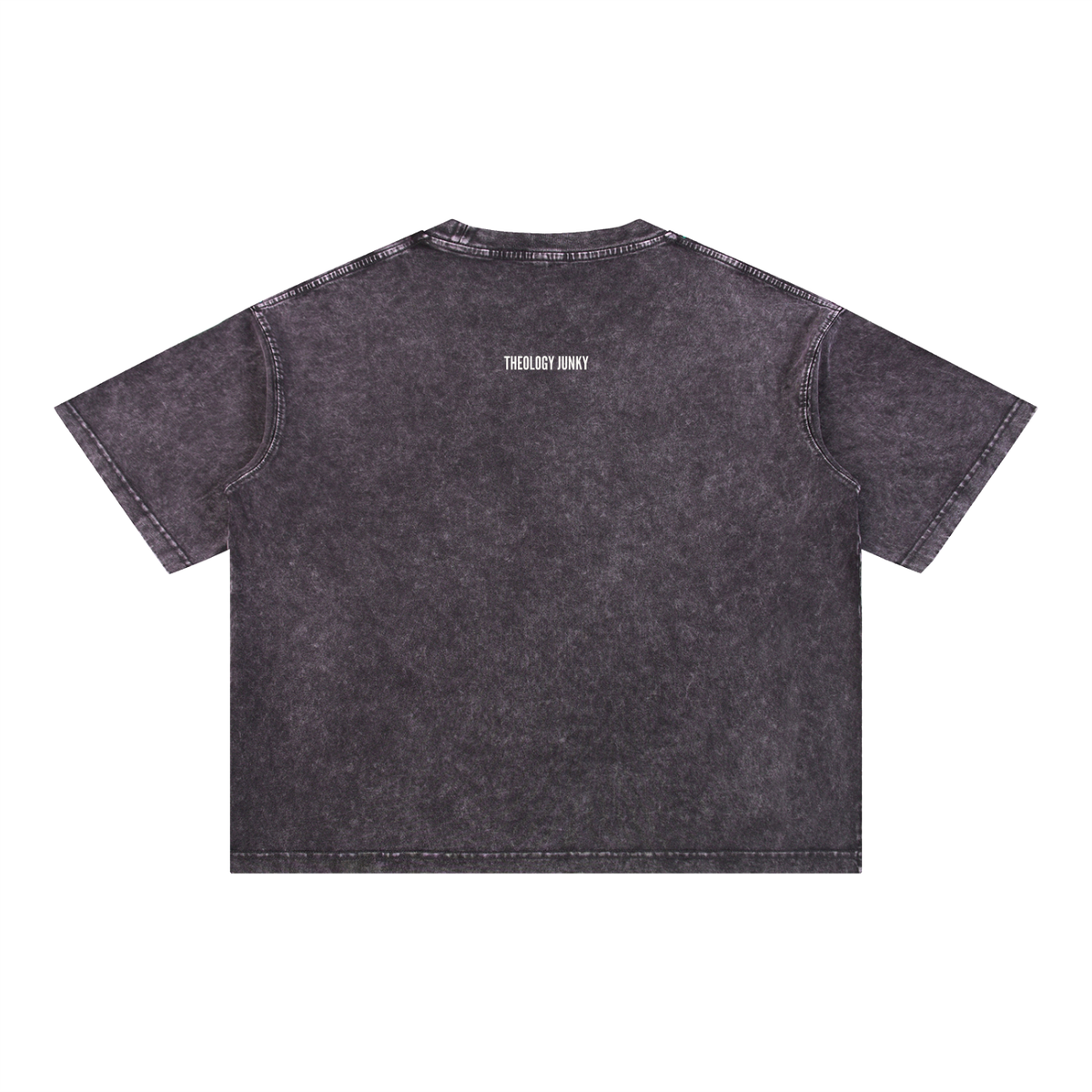 Coffee Cup Stained Map of Israel Mineral Wash Boxy Cotton T-Shirt - Unisex Oversized