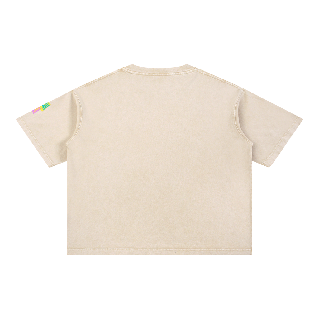 Men's Christology Mineral Wash Boxy Cotton T-Shirt